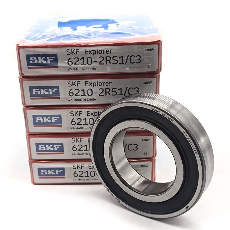 Hot Sale Original SKF Brand Deep Groove Ball Bearing 6210-2RS1C3 SKF Bearing For High Speed Motors