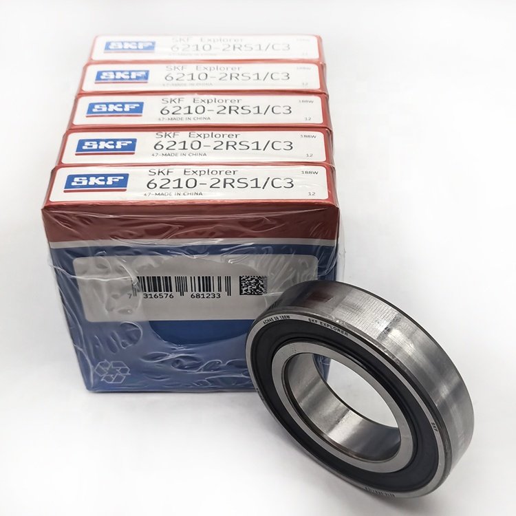 Hot Sale Original SKF Brand Deep Groove Ball Bearing 6210-2RS1C3 SKF Bearing For High Speed Motors
