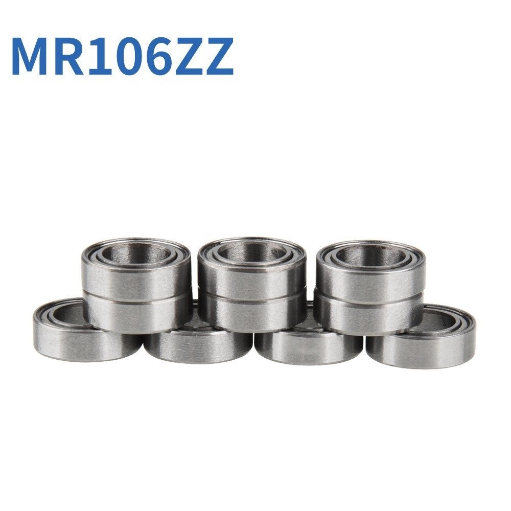 MR106ZZ MR106 Miniature Deep Groove ball Bearing Size 6x10x3mm Micromotor Bearings MR106 2Z