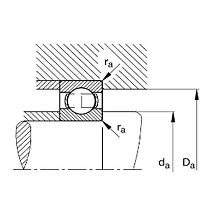 Durable Bearing 6314-MA-C3 Solid Brass Retainer Deep Groove Ball Bearings