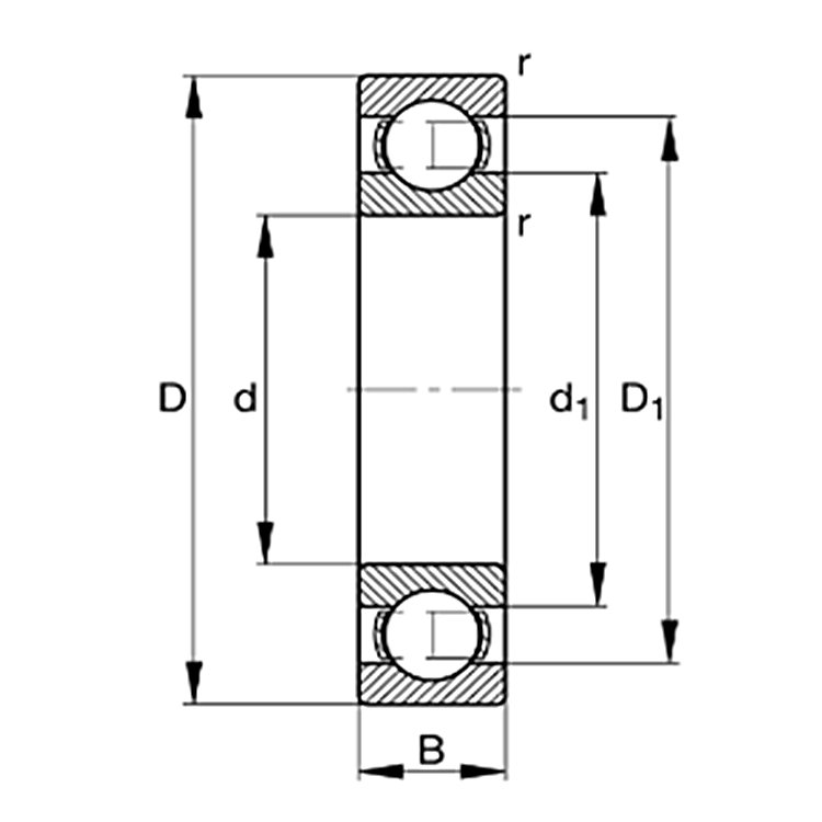 Durable Bearing 6314-MA-C3 Solid Brass Retainer Deep Groove Ball Bearings