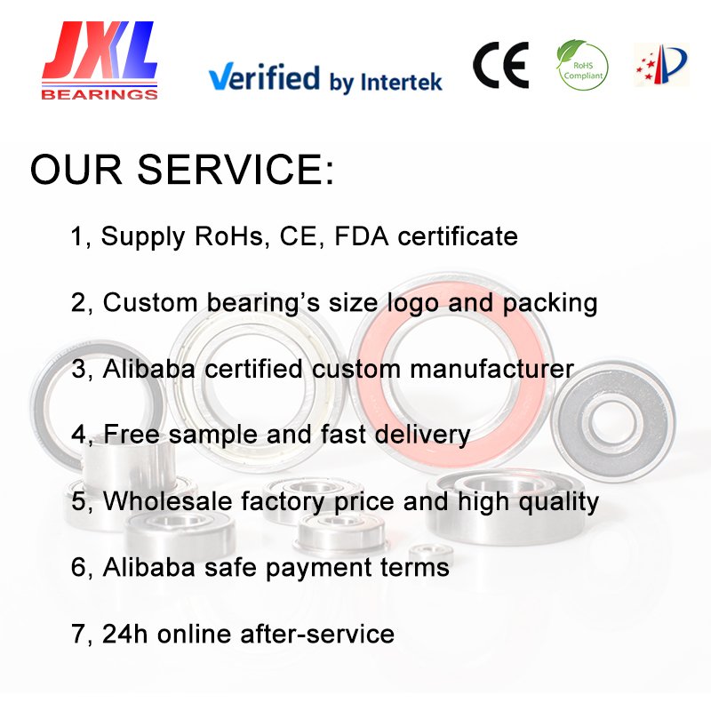 JXL 6214 Low Voice Oem Custom Any Size Motorcycle Bearing Miniature Deep Groove Ball Bearing