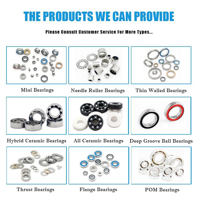 Fast Delivery Bearing Manufacturers 40*52*7 mm Rubber Seal 6808 Deep Groove Ball Bearings for Industrial Machinery