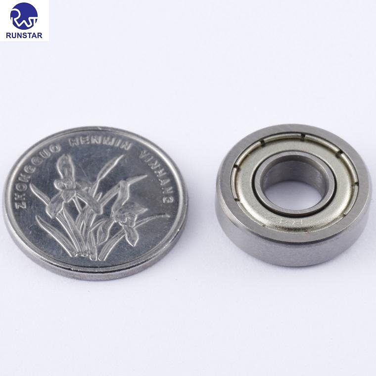 High Precision Miniature 6.35mm Ball Bearing R4ZZ Factory Direct 6.35*15.875*4.978mm Deep Groove Structure with ZZ Seals