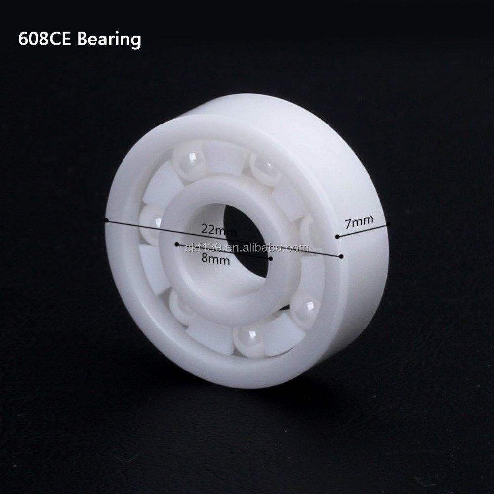 Full Ceramic Deep Groove Ball Bearing 608 608rs 608z 608zz For Skateboard
