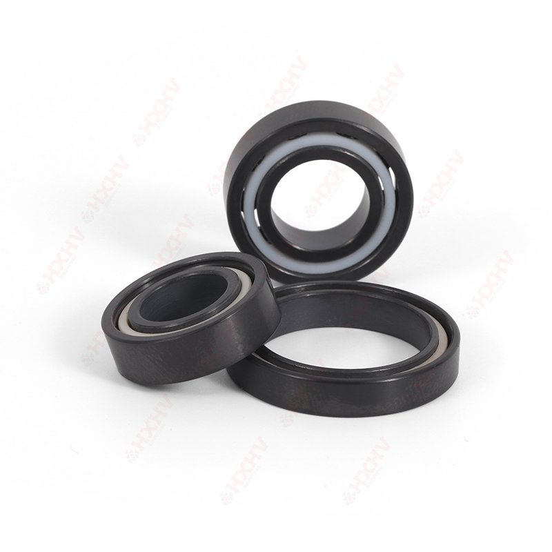 6903 Size 17x30x7 mm HXHV Single Row Si3N4 Silicon Nitride Races Balls PTFE Cage Full Ceramic Ball Bearing