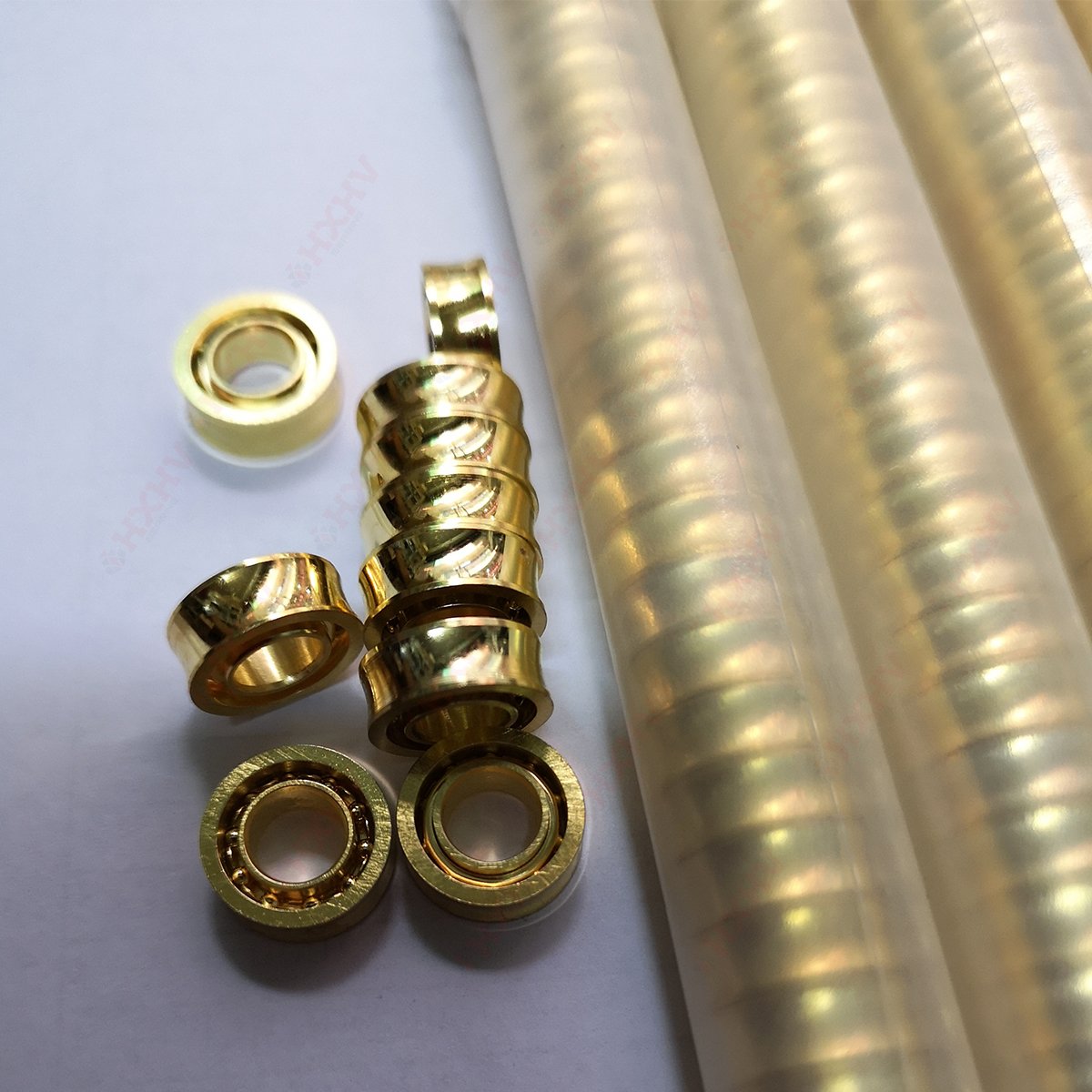 UR188 R188 U Groove Golden Titanium Coated Chrome Steel 6.35x12.7x4.762 mm HXHV Deep Groove Ball Bearing For Fidget Spinner