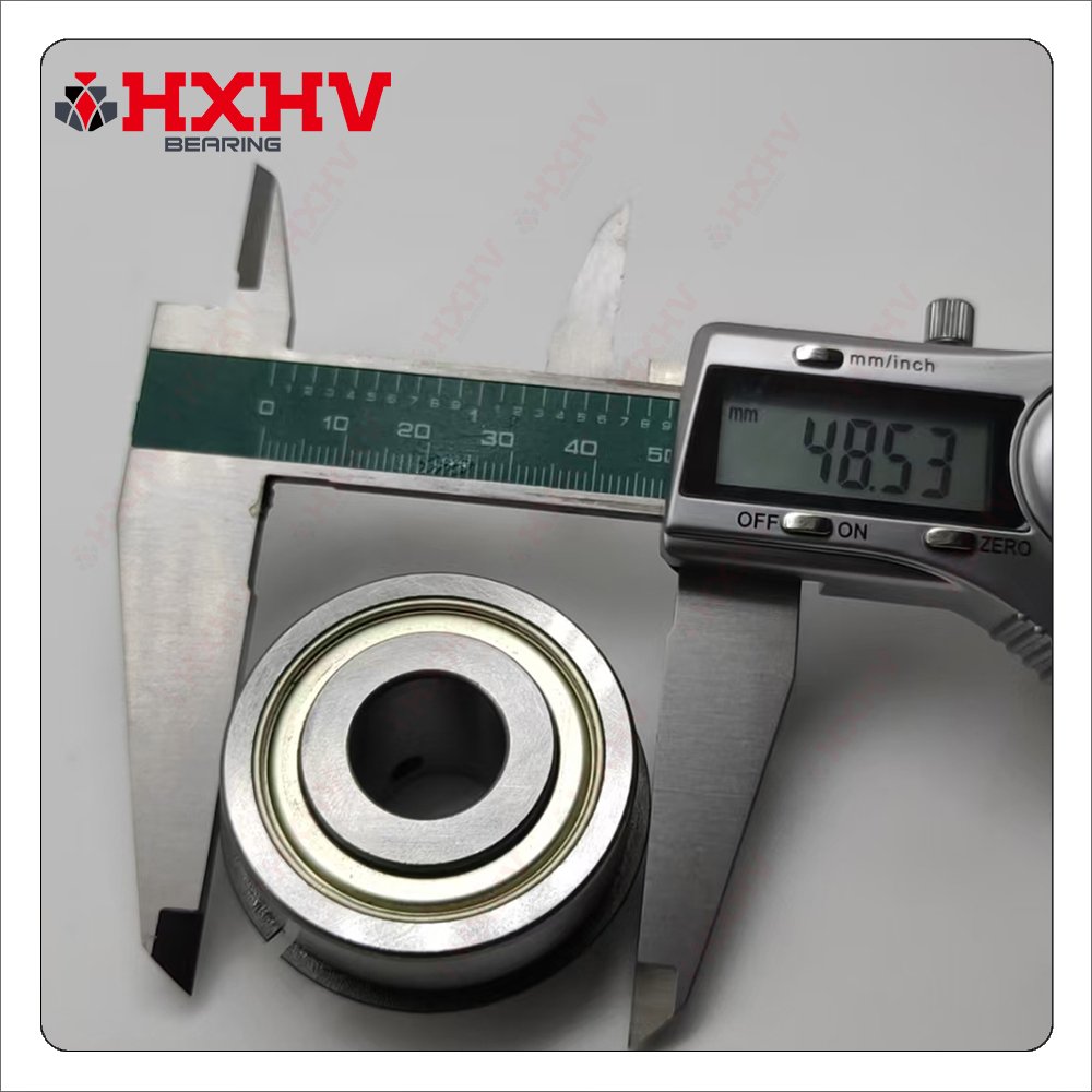 7610DLG Size 15.875x44.45x27.73 mm HXHV Chrome Steel Deep Groove Ball Bearing With Set Screws and Snap Ring
