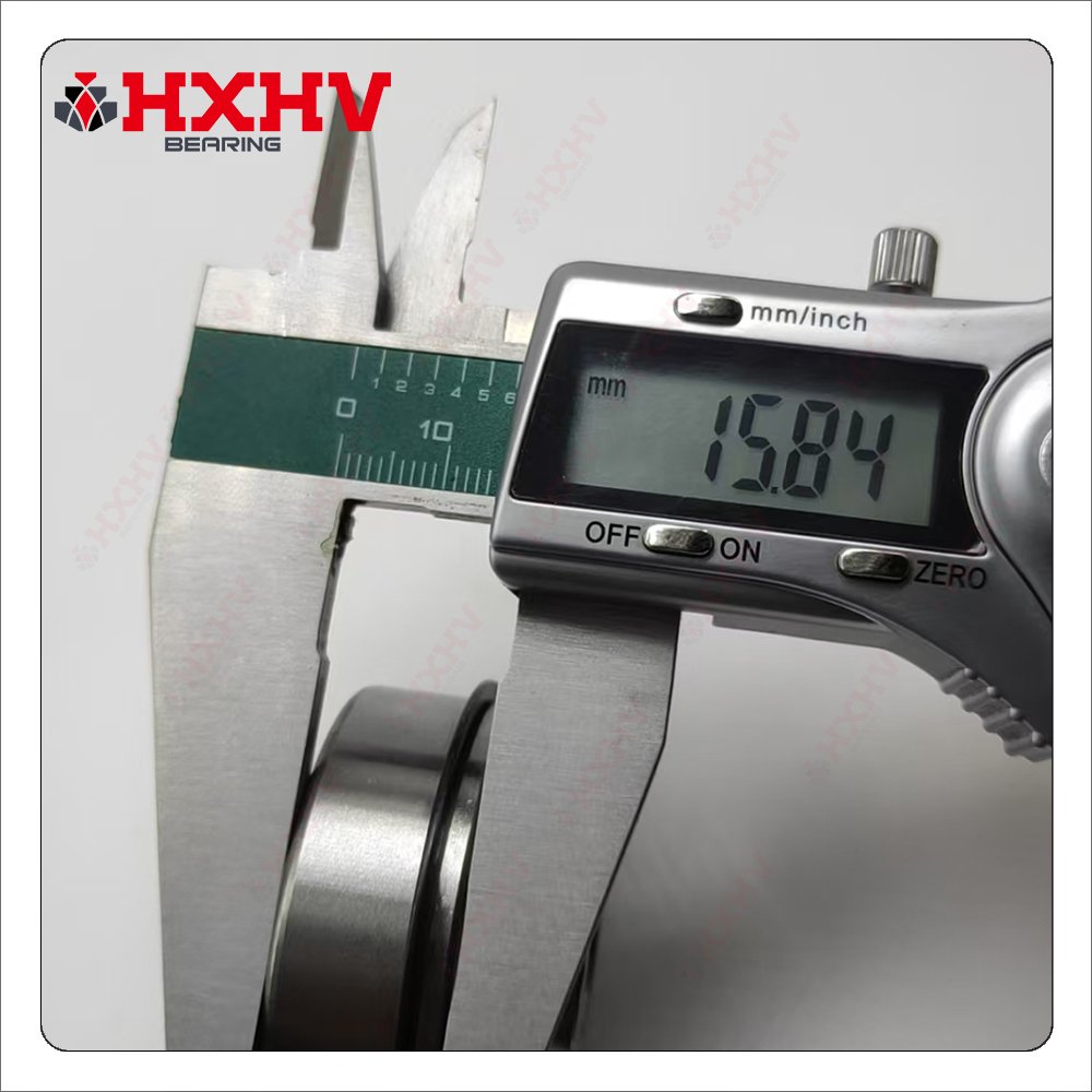 7610DLG Size 15.875x44.45x27.73 mm HXHV Chrome Steel Deep Groove Ball Bearing With Set Screws and Snap Ring