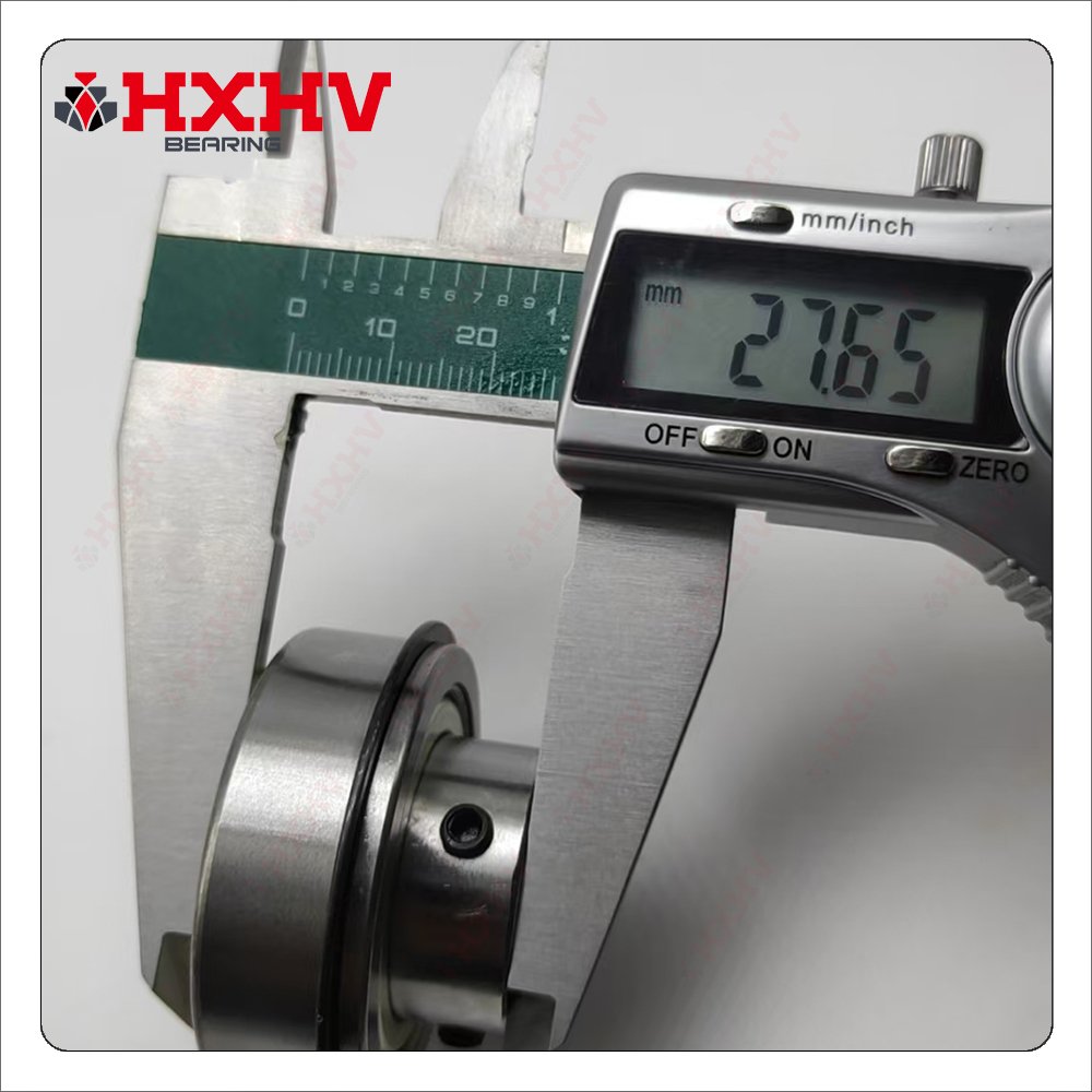 7610DLG Size 15.875x44.45x27.73 mm HXHV Chrome Steel Deep Groove Ball Bearing With Set Screws and Snap Ring