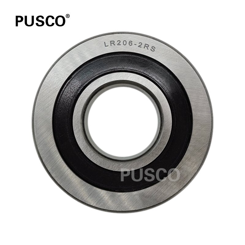 PUSCO High Quality LR206 2RS Chrome Steel Track Roller Bearings 30x72x16mm Deep Groove Ball Bearing LR206-2RS for Pump