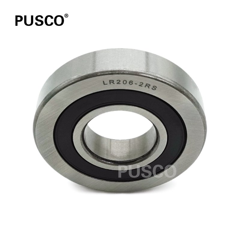 PUSCO High Quality LR206 2RS Chrome Steel Track Roller Bearings 30x72x16mm Deep Groove Ball Bearing LR206-2RS for Pump