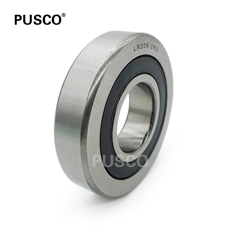PUSCO High Quality LR206 2RS Chrome Steel Track Roller Bearings 30x72x16mm Deep Groove Ball Bearing LR206-2RS for Pump