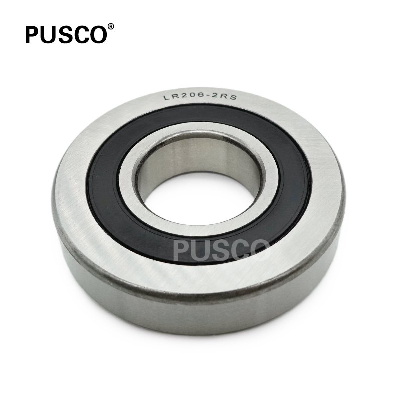 PUSCO High Quality LR206 2RS Chrome Steel Track Roller Bearings 30x72x16mm Deep Groove Ball Bearing LR206-2RS for Pump