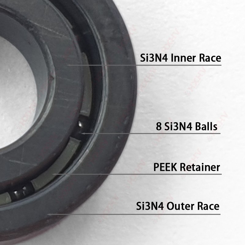HXHV MR83 MR85 MR95 MR104 MR105 MR106 MR115 MR117 MR126 MR126 MR128 MR137 MR148 MR166 MR188 Full Ceramic Bearing
