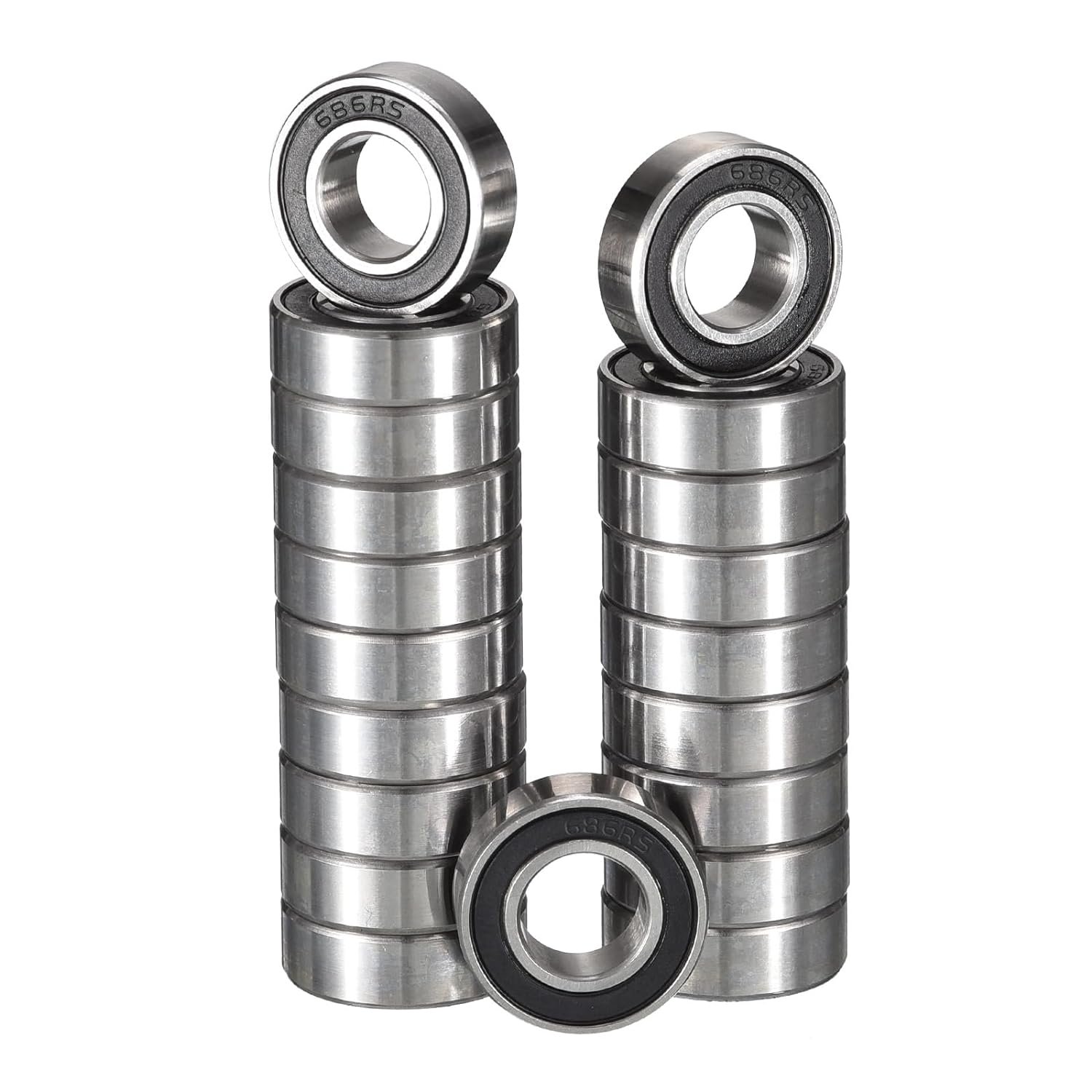 MTZC China Bearing Factory 686 6*13*3.5mm Small Size Miniature Ball Bearing S686 Low Friction Stainless Deep Groove Ball Bearing