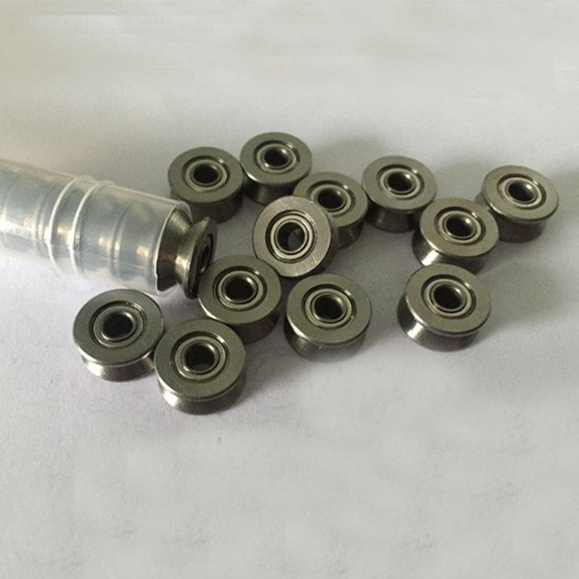 V624ZZ 4x13x6mm 624VV 90 Degree Miniature Wheel Pulley V U Groove Guide Rail Deep Groove Ball Bearing For 3D Printer