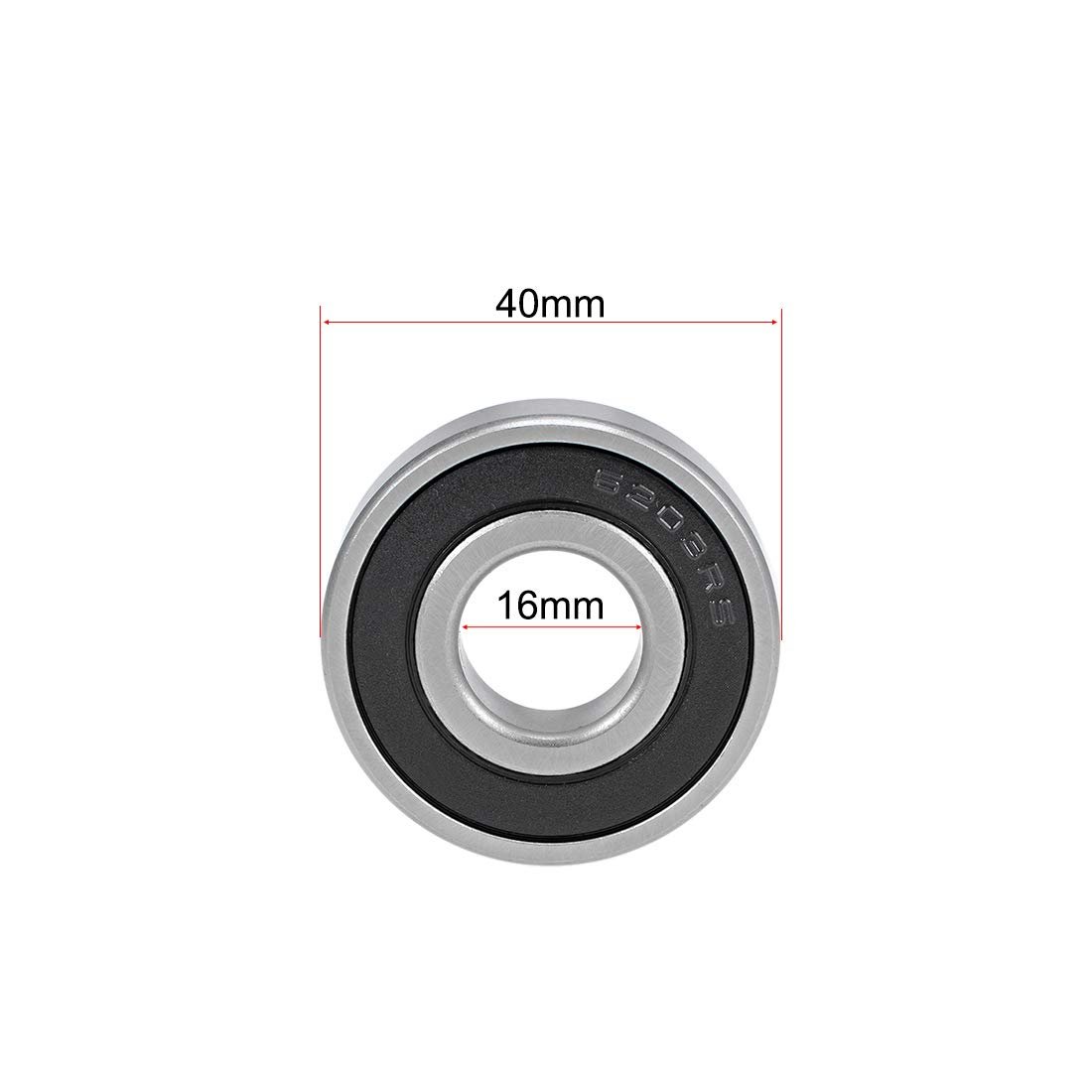 MTZC China Supplier High Quality 6203 2RS deep groove ball bearing 17*40*12MM