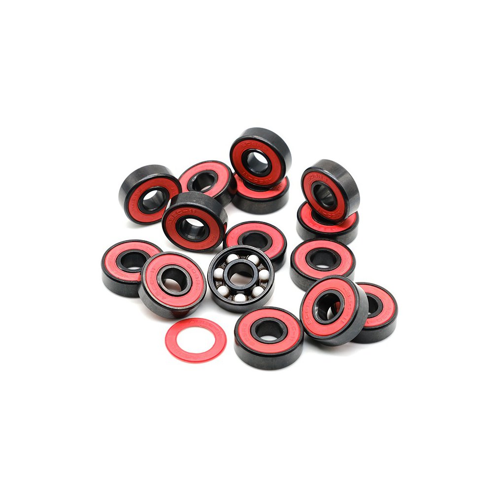 Factory Direct 608-2RS Hybrid Ceramic Ball Roller Skate Bearing 8*22*7 High-Speed 608 Bearing Deep Groove Ball Bearings