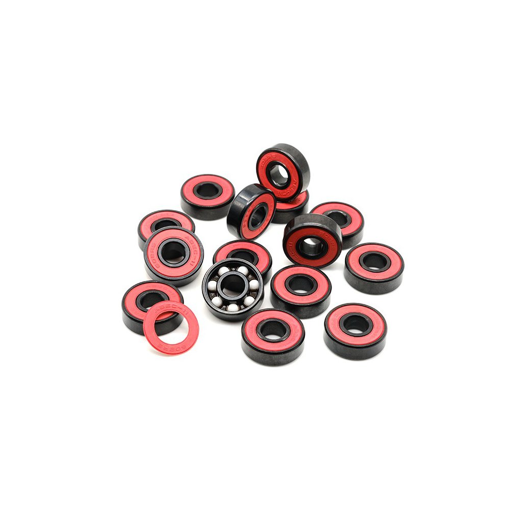 Factory Direct 608-2RS Hybrid Ceramic Ball Roller Skate Bearing 8*22*7 High-Speed 608 Bearing Deep Groove Ball Bearings