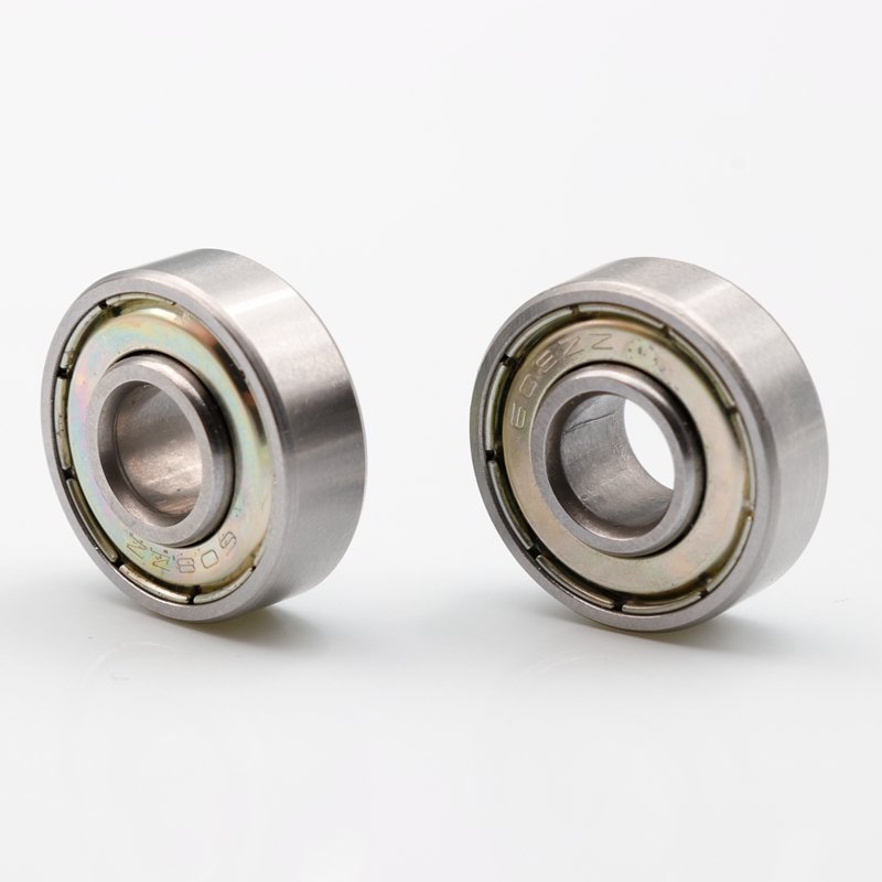 Carbon steel Deep groove ball bearing with extended inner ring 608 ZZ 8*22*9mm