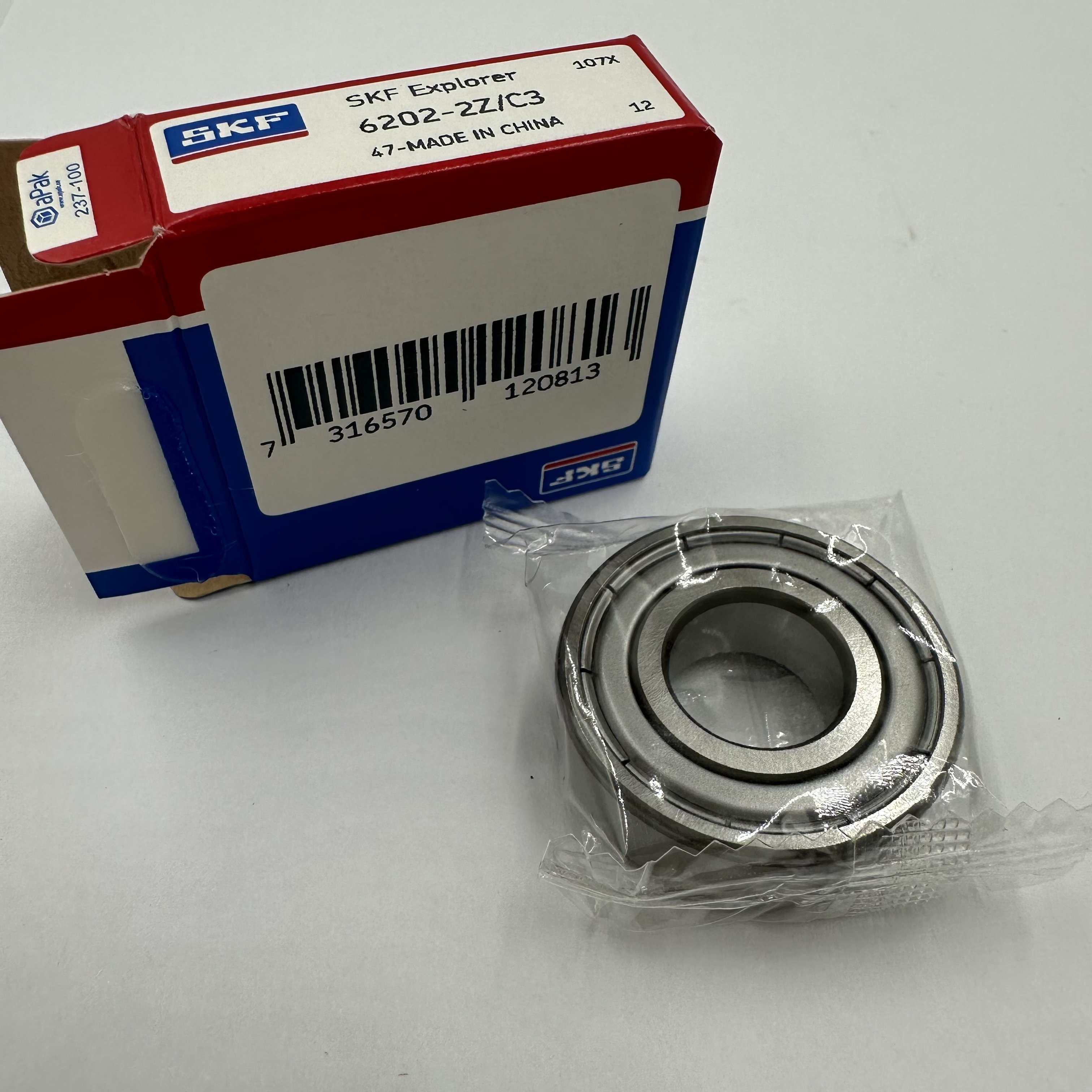 SKF Bearings 6201-2Z/C3 6202-2Z/C3 Deep Groove Ball Bearings 6200-2Z 6200-2RSH 6201-2Z 6201-2RSH 6202-2Z 6202-2RSH Ball Bearings