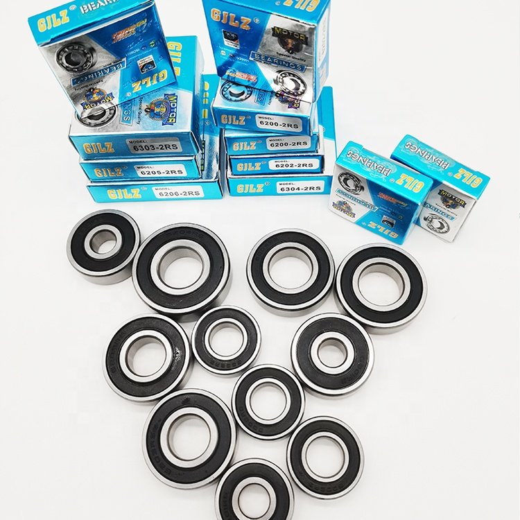 wholesale precision chrome steel motorcycle deep groove ball bearing 6201 6202 rs bearing with our brand packing