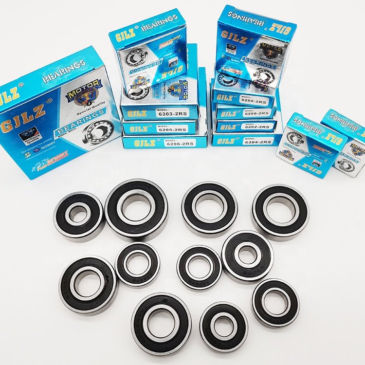 wholesale precision chrome steel motorcycle deep groove ball bearing 6201 6202 rs bearing with our brand packing
