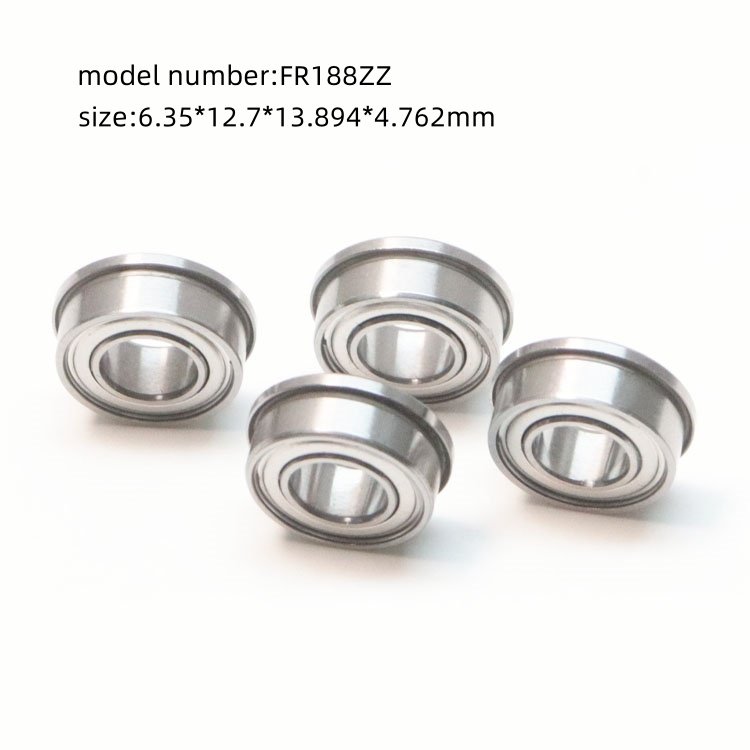 6.35*12.7*4.762*13.894mm miniature inch size flange bearing FR188ZZ FR188Z FR188 2RS small deep groove ball bearing