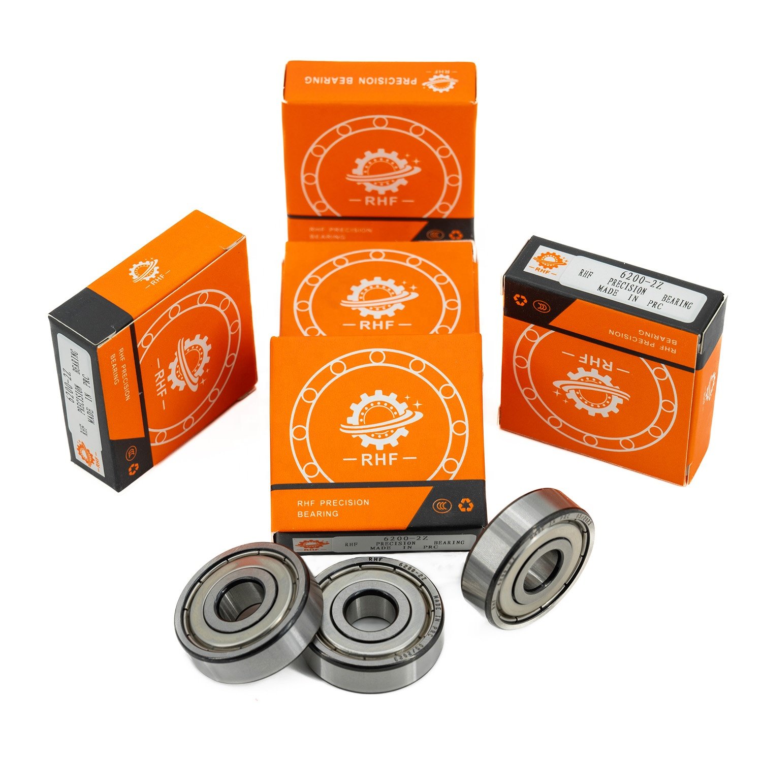 High Performance P5 Precision Single Row 6008 Oil Lubricated Deep Groove Ball Bearing Chrome Steel 40*68*15mm Sealed ZZ RS Types