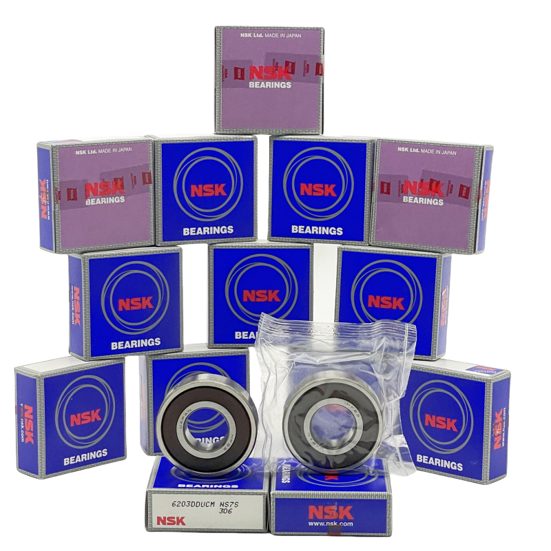 Original NSK SKF 6203 Nylon Cage Single&Double Row Deep Groove Ball Bearings Steel Longlife Skateboard Ceramic Sealed bearing JP