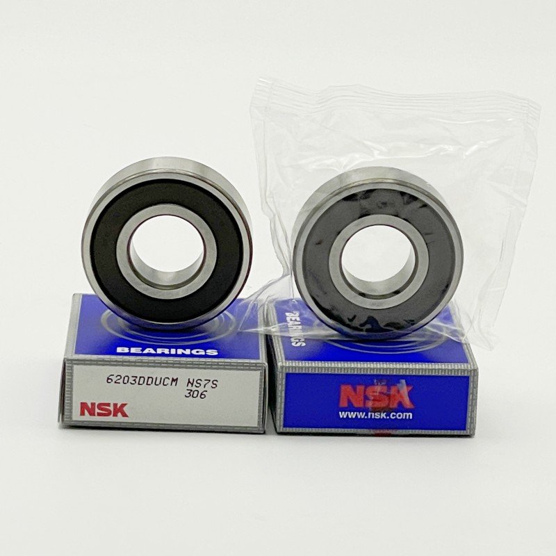 Original NSK SKF 6203 Nylon Cage Single&Double Row Deep Groove Ball Bearings Steel Longlife Skateboard Ceramic Sealed bearing JP