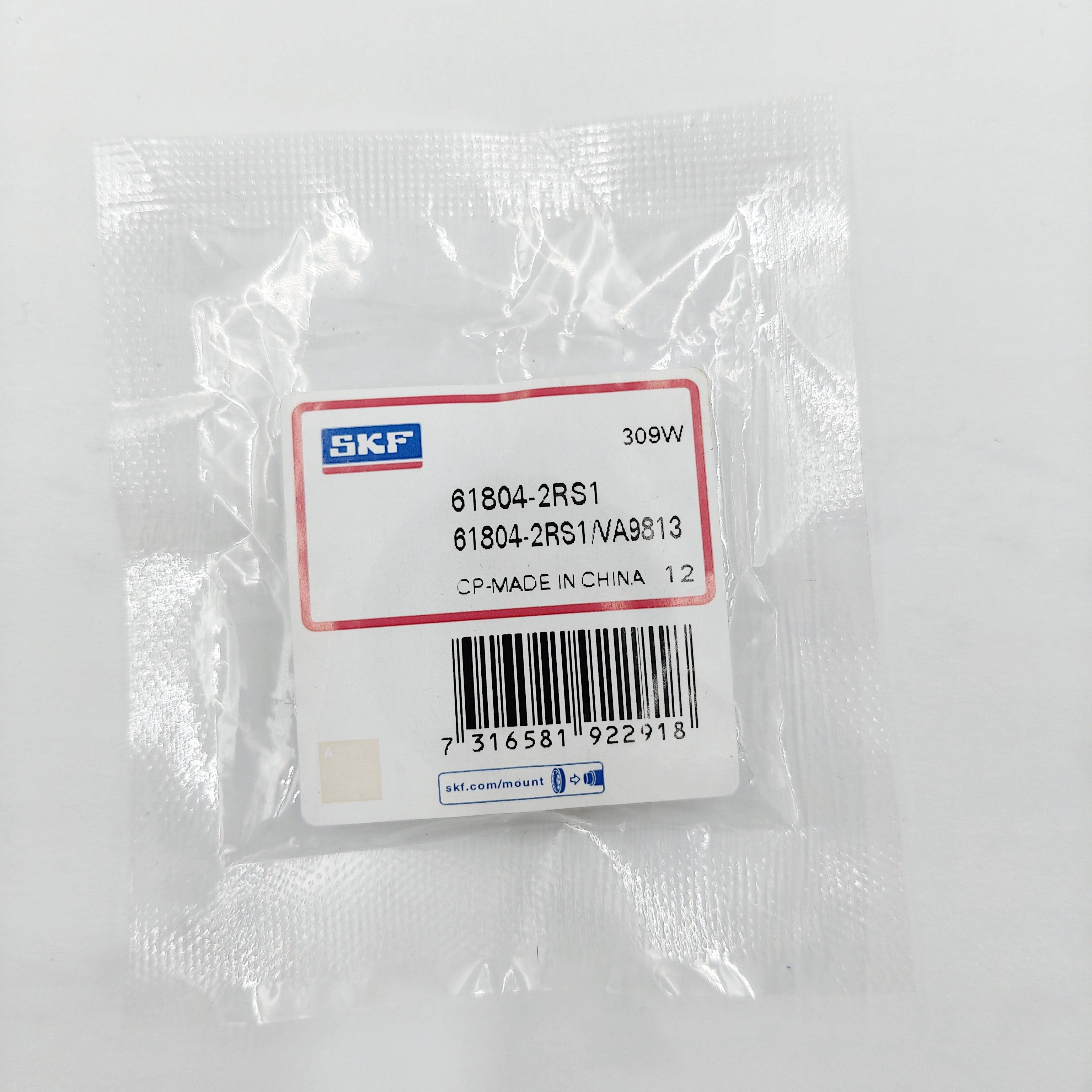 61806-2RS1/VA981 61806-2RS1 SKF original Single row deep groove ball bearings with seals SKF ball bearing size 30*42*7 mm