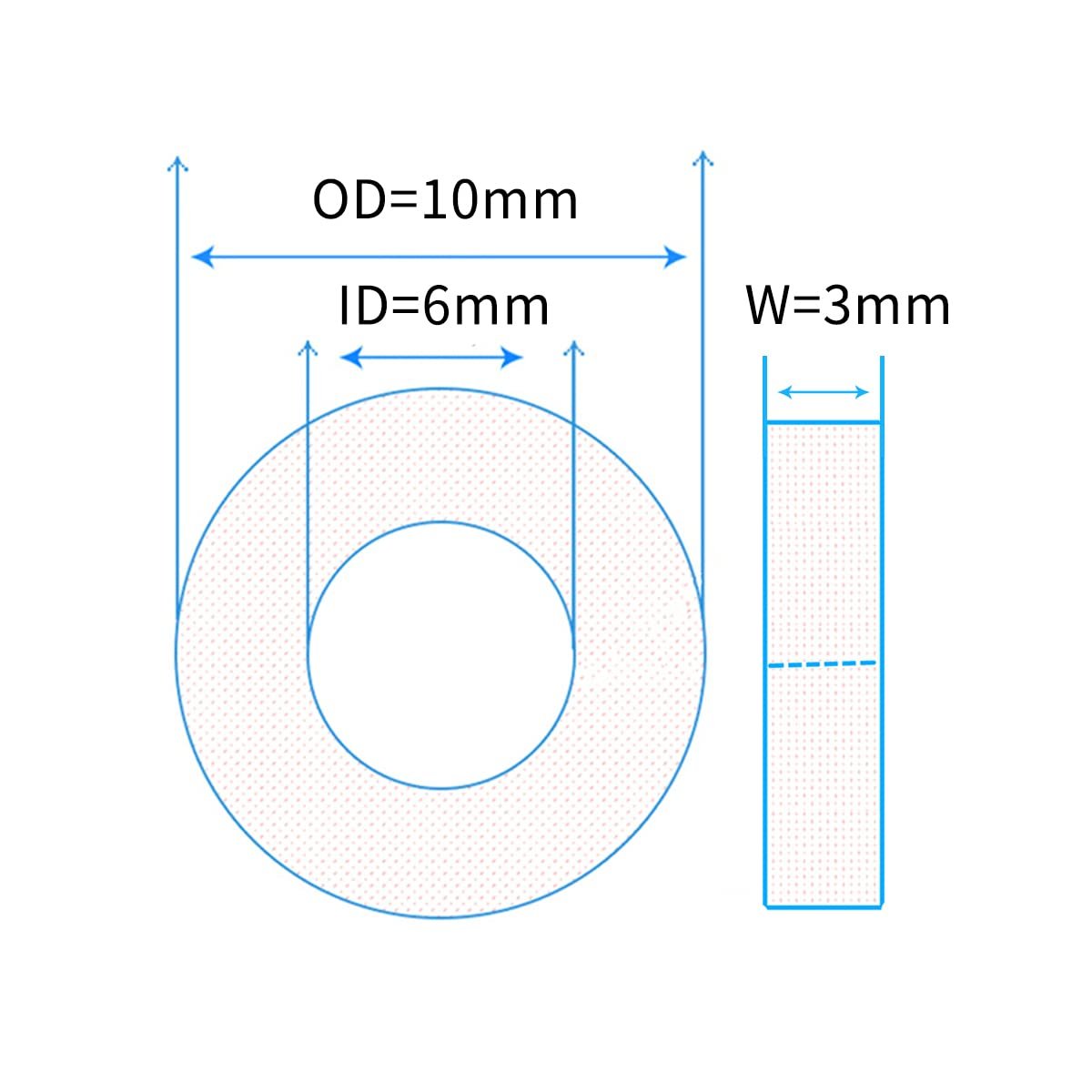 Micro Small Bearing MR52 MR62 MR72 MR82 MR63 MR83 MR93 MR74 MR84 MR105 MR106 Deep groove ball bearing 6*10*3MM