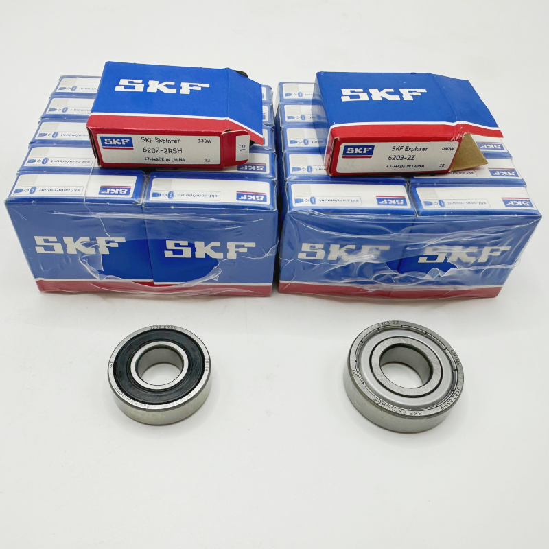 Original SKF 6200 6201 6202 6203 6204 Auto Bearing Supplier NSK Gcr15 Nylon Cage SingleDouble Row Deep Groove Ball Bearing Steel