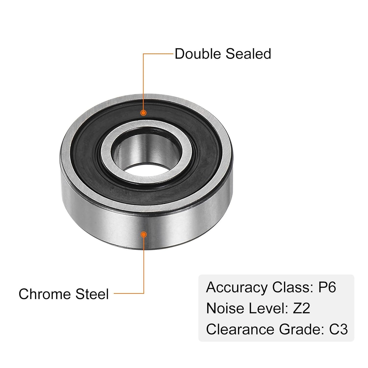 6200 6201 6202 6203 6204 6205 6206 6207 6208 6219 6210 6211 6212 6213 6214 6215 6300 2RS high-precision deep groove ball bearing