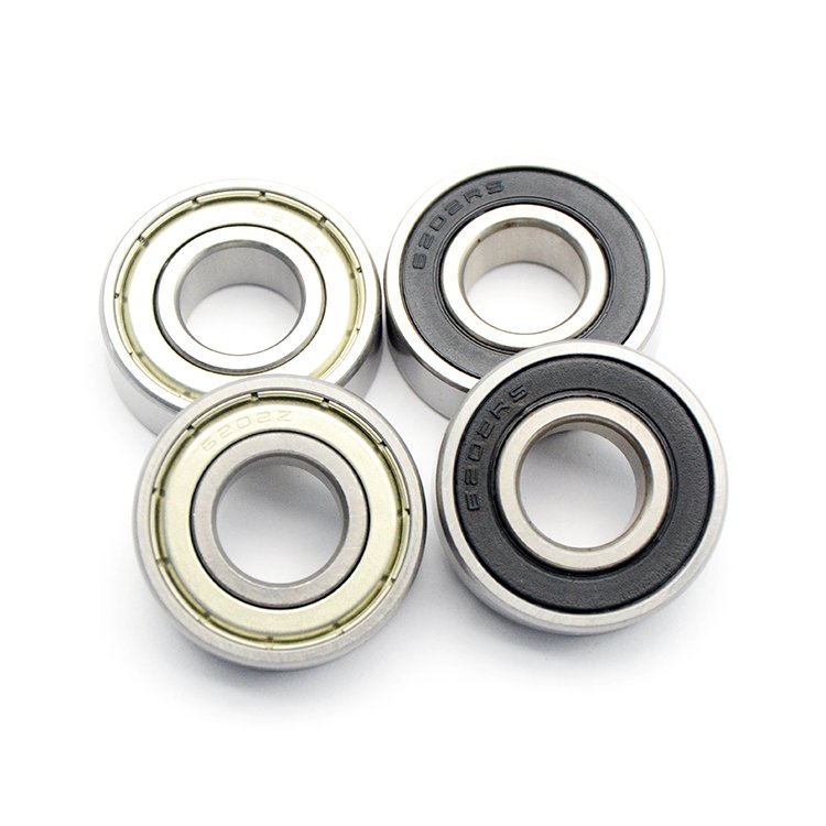 High Temperature Resistance Deep Groove Ball Bearing 6202 ZZ Bearing Size 15*35*11mm Bearing 6202-2RS High Quality Bearing 6202