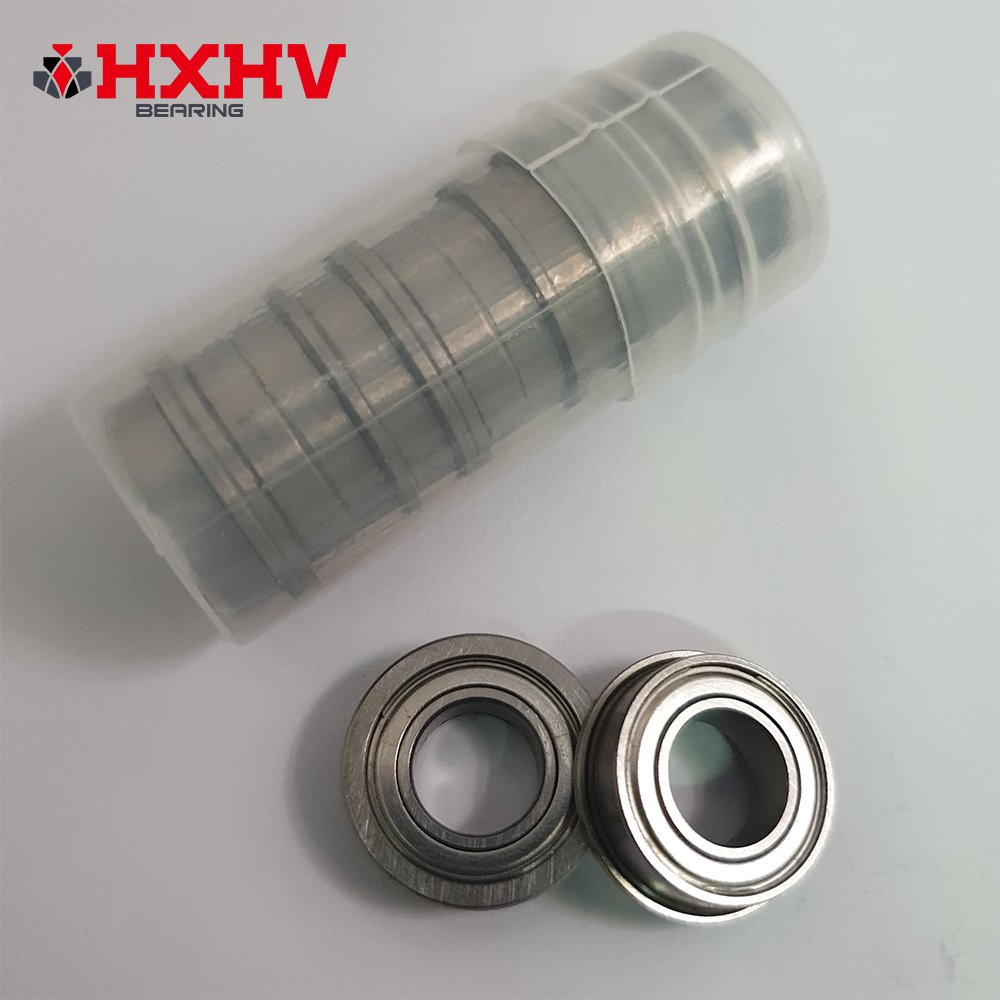HXHV chrome steel single row mini flange deep groove ball bearing F693 with size 3x9.5x4mm