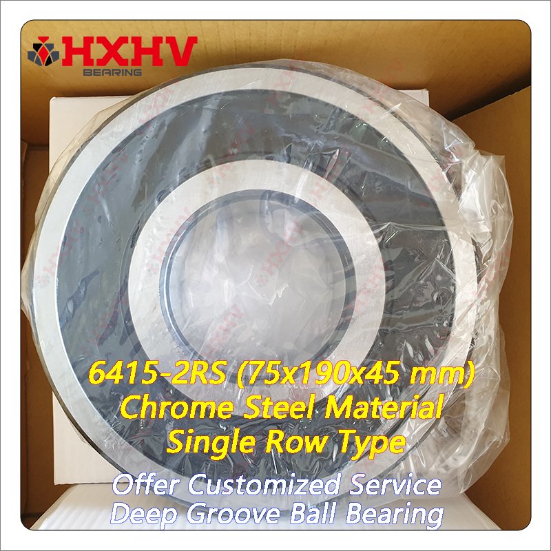 6415-2RS 6415RS 6415 2RS RS RZ 2RZ Single Row Chrome Steel 75x190x45 mm HXHV Deep Groove Ball Bearing