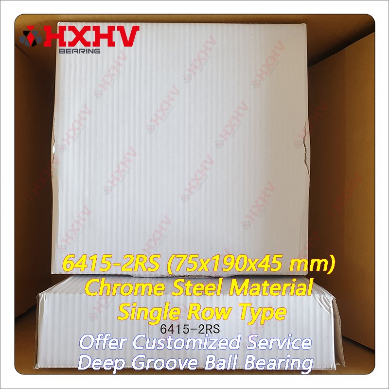 6415-2RS 6415RS 6415 2RS RS RZ 2RZ Single Row Chrome Steel 75x190x45 mm HXHV Deep Groove Ball Bearing