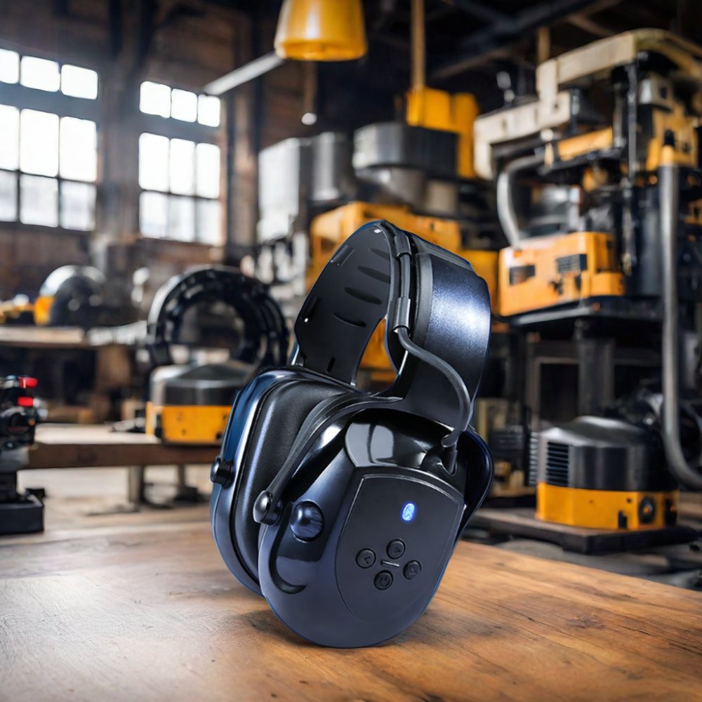 Multi-Function Over-the-head Earmuffs with HiFi Sound Quality for Telecommunication for Ear protection