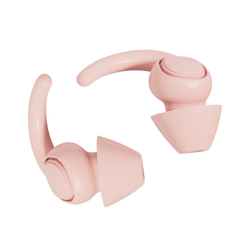 Hearing Protection Waterproof Reusable Tapones Para Oidos Soft Noise Reduction Cancelling Circle Silicone Earplugs Ear Plugs