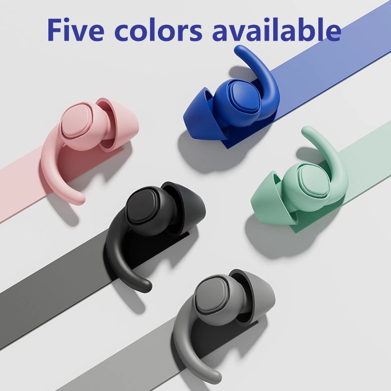 Hearing Protection Waterproof Reusable Tapones Para Oidos Soft Noise Reduction Cancelling Circle Silicone Earplugs Ear Plugs