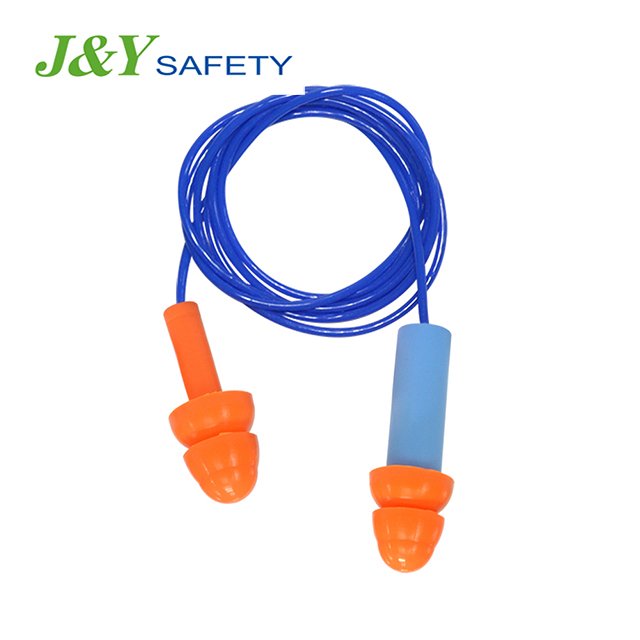 Hearing Protective Mushroom Silicone Ear Plugs ANSI Ce Certificated Earplugs With Cord