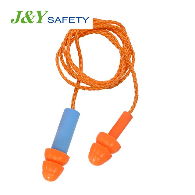 Hearing Protective Mushroom Silicone Ear Plugs ANSI Ce Certificated Earplugs With Cord