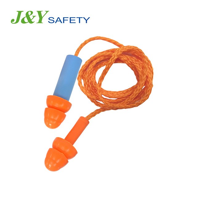 Hearing Protective Mushroom Silicone Ear Plugs ANSI Ce Certificated Earplugs With Cord