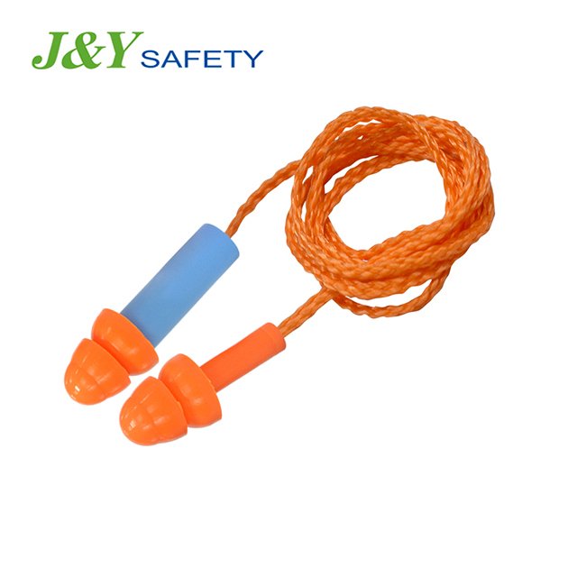 Hearing Protective Mushroom Silicone Ear Plugs ANSI Ce Certificated Earplugs With Cord