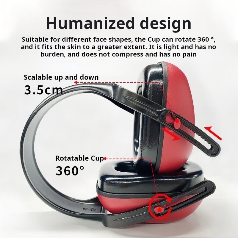 29dB Head-Mounted Industrial Noise Reduction Earmuffs Sleep-aid Noise-Isolating Hearing Protection ear muff