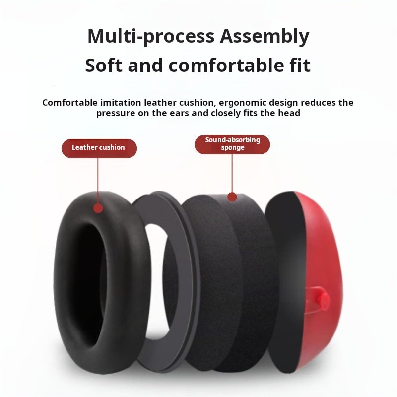 29dB Head-Mounted Industrial Noise Reduction Earmuffs Sleep-aid Noise-Isolating Hearing Protection ear muff