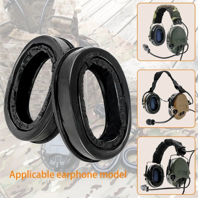 Ts Tac-Sky Tactical Silicone Earcups Replaceable Gel Ear Cushions For Msa Sordin Tci Liberator Ii Tactical Headphones